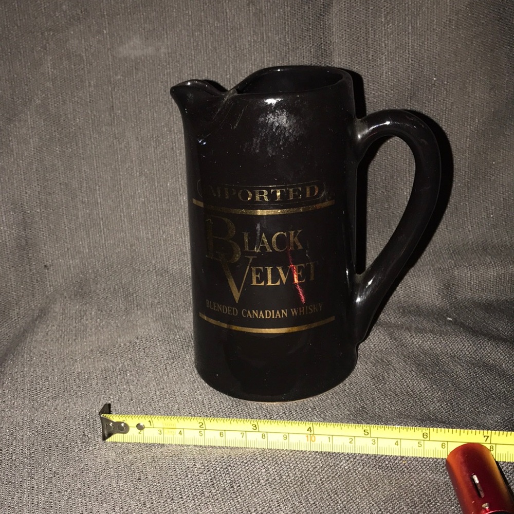 Black Velvet mini pitcher